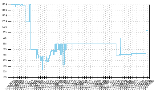 Minimum price history for Brooks Ricochet